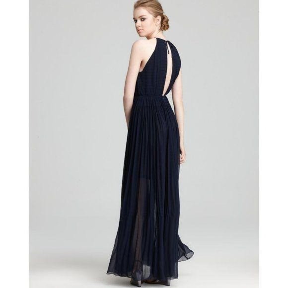 FCUK Spell On You Halter Maxi Dress Smocked Floor - Picture 2 of 9